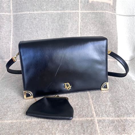 vintage dior 2 way shoulder bag